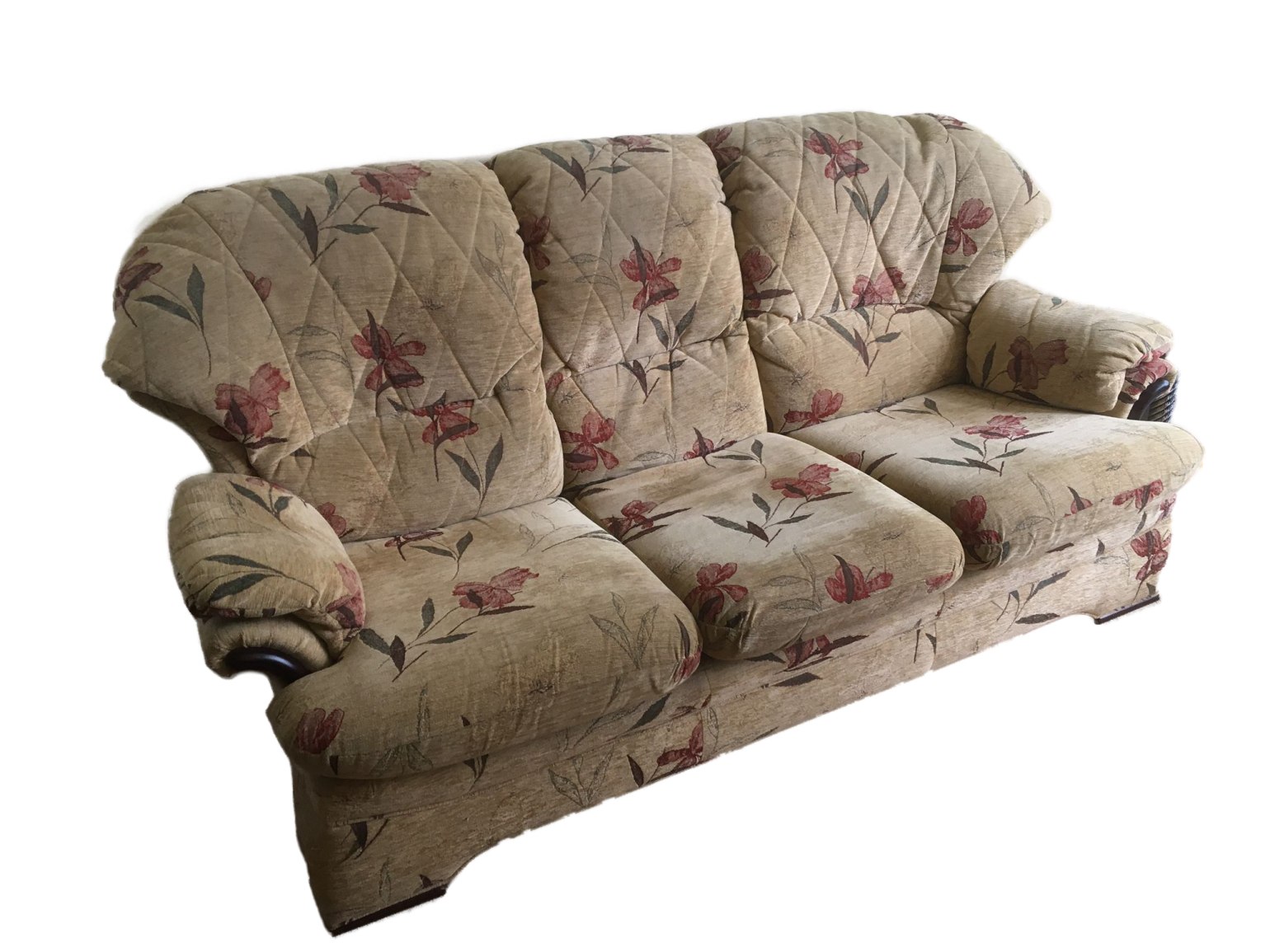 transformed from an old fashioned patterned to plain